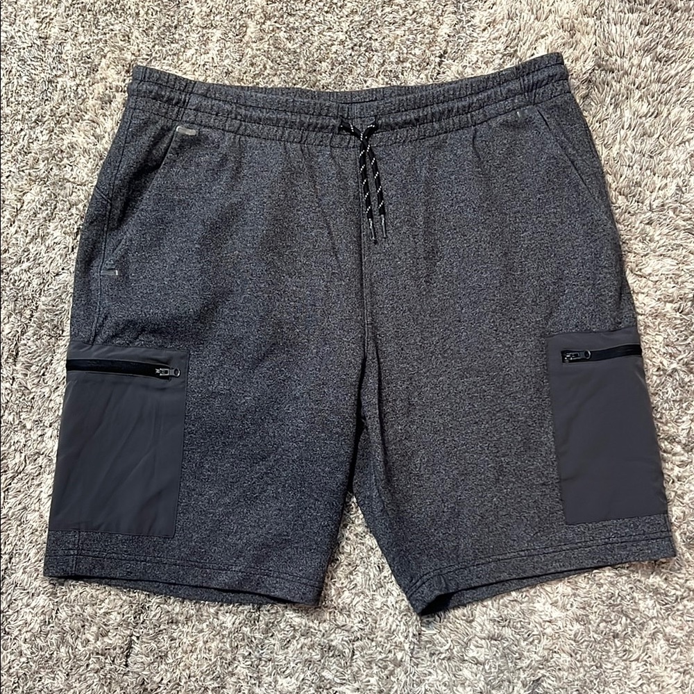 Old Navy Gray Athletic Shorts with Elastic Waistband